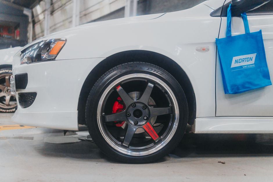 Clean and professional tire shop garage ready for service